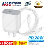 For iPhone 14/13/12/11 Pro Max New 20W USB-C Fast Charger PD Cable Power Adapter