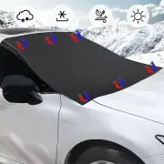 Car Snow Shield Half Cover Anti-Frost Anti-Freeze Thickened Snow Shield With Magnet Sun Visor Universal For All Seasons