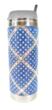 Jacqueline Kent JKT111.LTBL 20 Ounce Stainless Tumbler, Mariners Cross, Light...