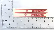 tiny tonka emergency van water slide decals W/TRACKING