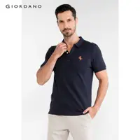 在飛比找蝦皮購物優惠-Giordano MEN 男士純色小號拿破崙 Polo 衫 