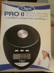 Ozeri Pro II Digital Kitchen Scale with Removable Glass Platform and Countdown