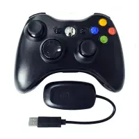 在飛比找Yahoo!奇摩拍賣優惠-XBOX360無線游戲手柄帶2.4G接收器PC電腦360 2