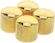 LAPYAPPE 4pcs Metal Guitar Knobs Vintage Volume Tone Control Knobs for Electric Bass Guitar Easy Install Stage Audio Tuning Bracket