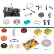 220V Jewelry Polishing Machine Lathe Polisher Bench Buffer 950W 1000-10000rpm