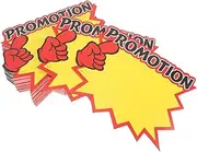 KOMBIUDA 200pcs Store Price Labels Blank Tags for Retail Advertising Paper Signs for Supermarkets Shopping Malls and Fundraising Events Eye Catching Design Multipurpose Use