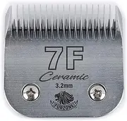 Detachable Ceramic Blade - Size 7F Blade 1/8", Made of High-Tech Ceramic Materials, Compatible with Most Andis, Oster, Wahl A5 Clippers