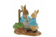 Beatrix Potter Peter Rabbit Miniature Figurine - At Home By The Fire With Mummy Rabbit
