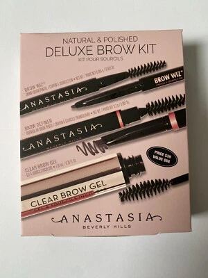 Anastasia Beverly Hills Natural & Polished Deluxe Brow Kit Ebony (Full Sizes)