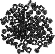 SEWACC 50Pcs Cage Nut Rack Screws for Server Racks Network Devices and Cabinets Durable Hardware Nut Accessories for Easy Installation and Secure Mounting