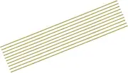 uxcell 10pcs Brass Rods 1/8" x 12" Brass Solid Round Stock Lathe Bar for Knife Handles Pin DIY Craft Model Plane(3mm in Diameter)
