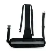 Black Wheelchair Seat Belt Restraints Harness for Dementia Patients Fall Prevention Safety Straps