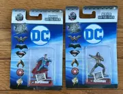 NANO METALFIGS JUSTICE LEAGUE DC52 SUPERMAN DC57 AQUAMAN JUSTICE LEAGUE NEW