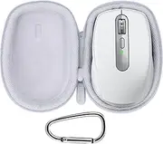 Hard Case Compatible with Logitech MX Anywhere 3S, 3, 2S, 2 Compact Performance Mouse (Pale Grey Case)