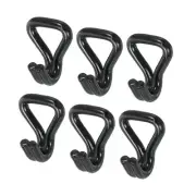 Ratchet Double J Strap Hook Load 3306 Lbs for 1" Strap 6pcs Plastic Coating