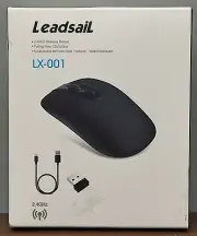 Leadsail LX-001 2.4G Wireless Mouse Silent Click Rechargeable Portable Mouse