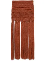 [Alanui] Ray Of Light mini skirt S Brown