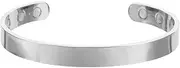 ARTSEWPLY 1pc Magnetic Bracelet Magnetic Wristband Wrist Straps Men Bracelet Wrist Bands for Men Men's Bracelet Wristbands Bracelet for Men Magnetic Wrist Chain Silver