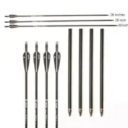 Fiberglass Arrow 26/28/30 Inches Spine 500 Diameter 8mm Plastic Feather