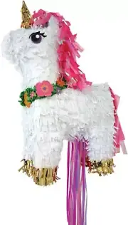 Ya Otta Magical Unicorn Deluxe Pinata Pull Pinata, 18.75 x 6.5 x 13.75 In, 1 Ct