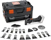 FEIN Oscillating Multi Tool Black Edition AMPShare AMM 500 Plus Multitool, Bare Unit, L-Boxx, 30pcs Accessories for Sawing in Wood and Metal, Grinding, StarlockPlus (Prize Inside Each Box)