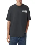 Allsaints Burnout Short Sleeved Crewneck Tee