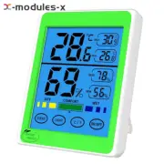 Electronic Touch screen Weather Station Temperature Humidity Monitor Backlight