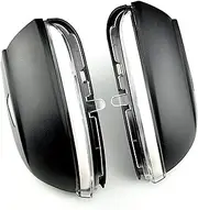 ZUXIM Car Dynamic Rearview Mirror Indicator, for VW, for Passat Cc B7, for Beetle, for Scirocco, for Jetta, for Mk6 Side Wing Dynamic Turn Signal Light Directional Lights (Size : Crystal white)