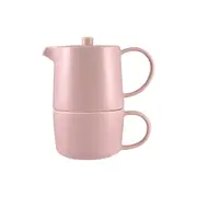 Maxwell & Williams Cafe Life Porcelain Tea for One With Infuser 450ml - Rose