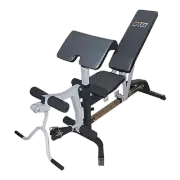 FID Flat Incline Decline Bench Press w/ Leg Extension