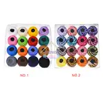 16 COLORS CROCHET COTTON YARN BALLS CROSS STITCH NEEDLEPOINT