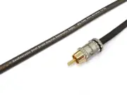 KnuKonceptz Krystal MONO Subwoofer Center Channel Strapping RCA Cable 2M 6.5 Ft