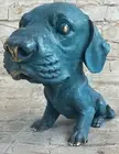 Labrador Adorable Puppy Art Deco RETRIEVER Dog Statue Figurine Bronze Sculpture