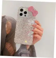 for iPhone 13 3D Glitter Sparkle Bling Case Cute Bow For iPhone 13 6.1 inch