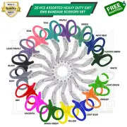 20 Paramedic EMT Trauma Shears Nurse Scissors Set 7.25" First Aid Rainbow Color