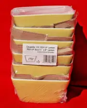 Arcoroc Mix-up 5 1/8" Square Serving Bowls Lemon R0484 Lot of 24 S7977