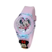 Kids Cartoon Silicone Night Luminous Quartz Watch Bracelet Led Flashing Watches Toy Gift Minnie
