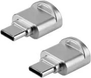 CY 2Pcs USB Type C USB-C to Micro SD SDXC TF Card Reader Adapter for Mac Book...