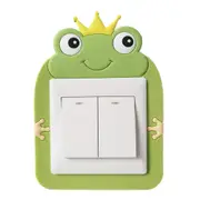 3Pcs Cute Cartoon 3D Wall Silicon Switch Stickers Removable Creative Light Switch Decals Wall Decals for Kids Room Home Decoration