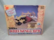 Vintage 1988 Tonka Wrecking Crew Hammer Hank Backhoe & wreck n' build bridge NEW