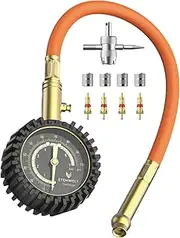 ETENWOLF Tire Pressure Gauge 0-100 PSI, ANSI B40.1 Grade A Accurate Tire Gauges for Tire Pressure with Large Glow Dial, Air Pressure Gauge for Tires, Car Accessories