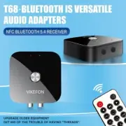 Bluetooth 5.4 Audio Receiver with USB Play and Remote Control, 3.5mm RCA