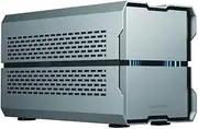 Phanteks (PH-ES121XT_DGS01) Evolv Shift XT, extendable Small Form-Factor Chassis, mini-ITX Gaming Chassis, PCI-e Gen4 Riser Cable, Digital-RGB Infinity Mirror, Triple-Slot GPU Support, Galaxy Silver