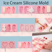 Covered DIY Ice Cube Maker Cartoon Popsicle Ice Cream Mold Popsicle Mold