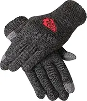 FOCO NFL Unisex-Adult Charcoal Gray Gloves