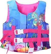 Toddler Life Vest - Secure Toddler Swimming Vest,Breathable Lightweight Swimming Training Equipment for Beach, Water Safety, Vacation, Boating
