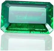 [DENMOUS] 5.25 Carat Natural Emerald Stone with Lab Certified Card Natural Emerald Stone/Original Emerald Gemstone/Panna Gemstone for Men's and Women's-AMZ12527, Small, Gemstone, Small, Gemstone