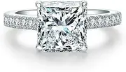 [BeFab] Rhodium-Plated-Base-Metal Cubic-Zirconia