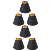 6x Small Lamp Shade Chandelier Shade Small Lamp Shade Clip For Candelabra Bulbs Table Chandelier Wa