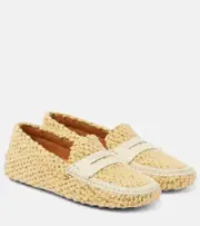 [Tod's] Tod's Gommino bouclé driving shoes AU 8 yellow